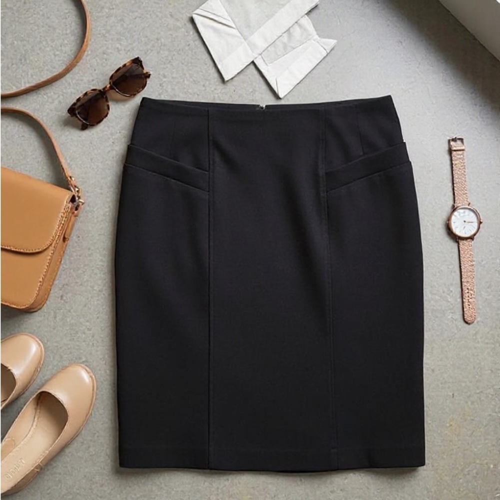 Andrienne Vittadini Black Pencil Skirt - Size 8